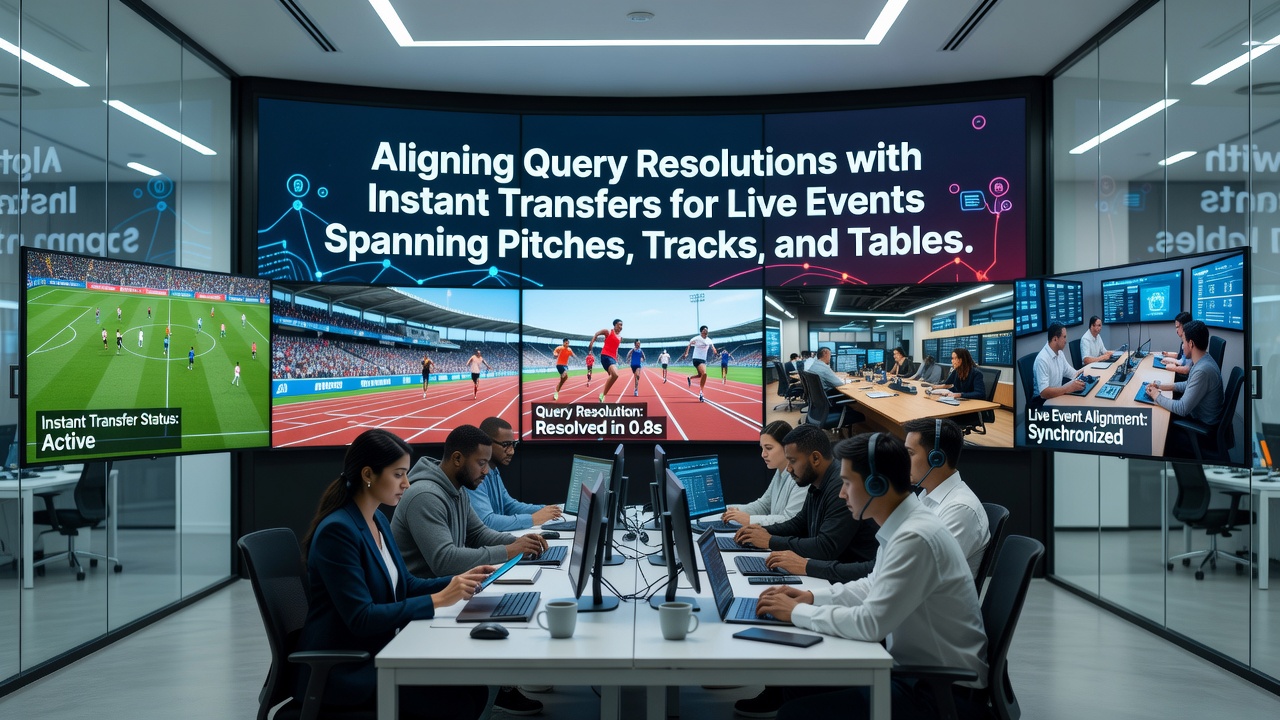 Live betting support teams handling queries while processing instant transfers during multi-venue events