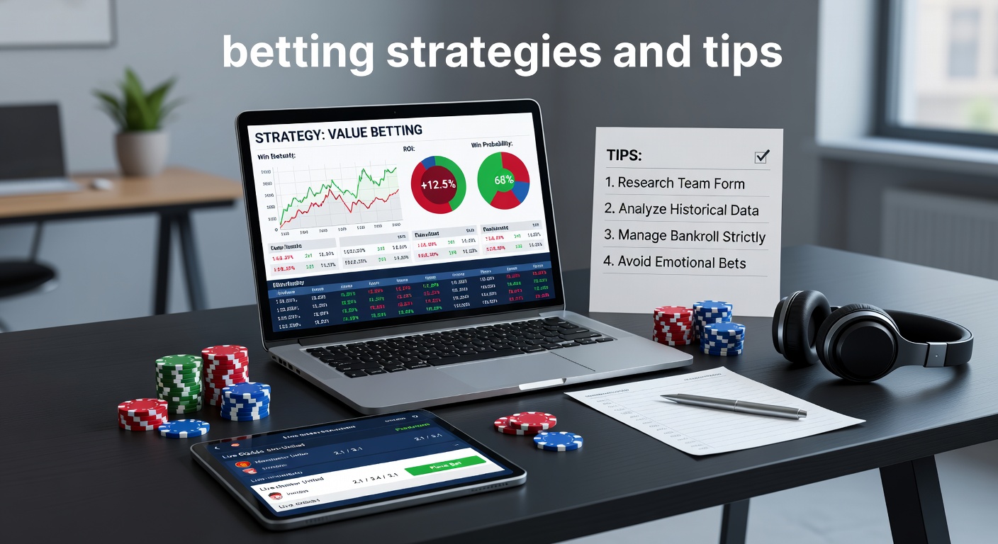 A dynamic chart displaying fluctuating betting odds on a digital screen, highlighting key strategy points like value bets and arbitrage opportunities