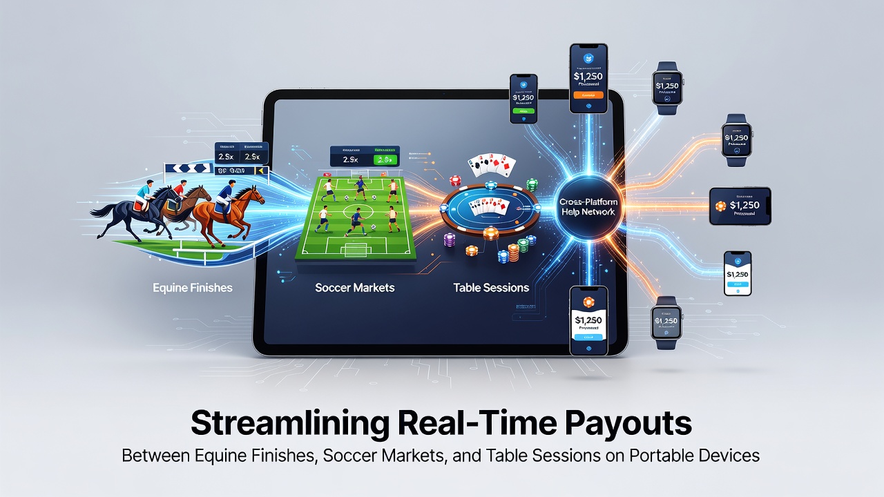 Cross-platform networks connecting horse racing finishes, soccer markets, and casino sessions on mobile devices