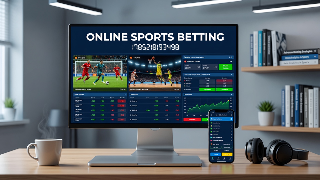 Online sports betting interface on mobile device showing live odds and match selections
