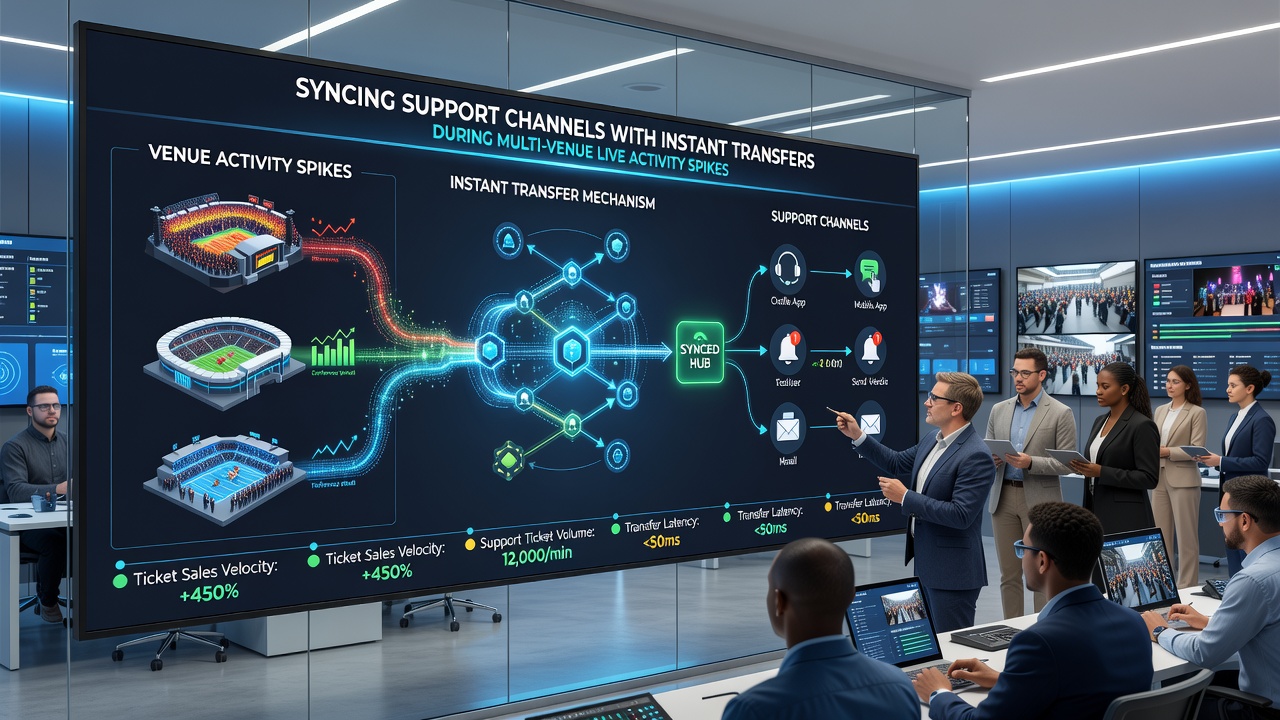 Live betting dashboard showing synchronized support and payment flows across venues