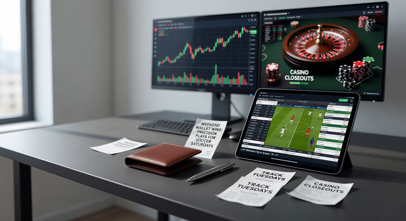 Vibrant soccer stadium packed on a Saturday afternoon, with fans cheering and betting screens flashing live odds